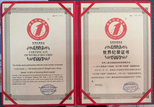 昆明送子鸟医院世界纪录创造者